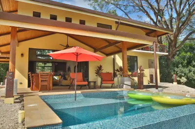 Infinity plunge pool and jungle views in Sámara Woods — Casa Molleo, Sámara